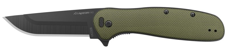 Outdoor Edge Razor VX2 VX230C-C 3.00 In Green G10 Knife