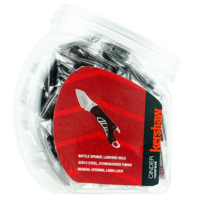 Kershaw 1025FB36 Cinder Folding Knife 1.4" Blade 36pc Fishbowl Kit