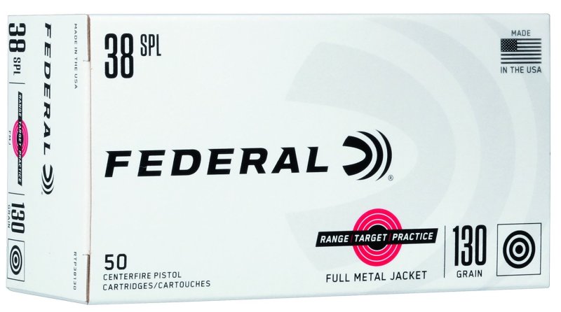 Federal Premium Range & Target 38 Special 130 gr FMJ RTP38130