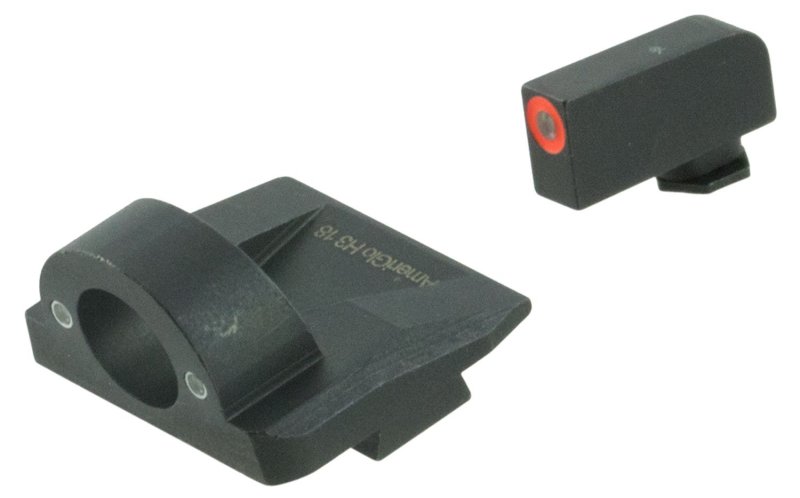 AmeriGlo GL5225 Ghost Ring Sight Set for Glock Green Tritium Orange