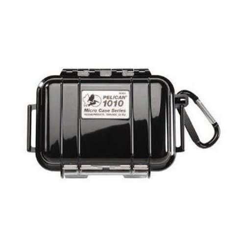 Pelican 1010 Micro Case Waterproof Black Cubed-Foam O-Ring Valve