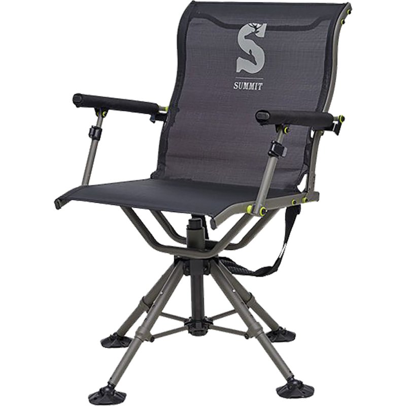 Summit SU88023 Adjustable Shooting Chair, 360 deg Rotation, Mesh Seat