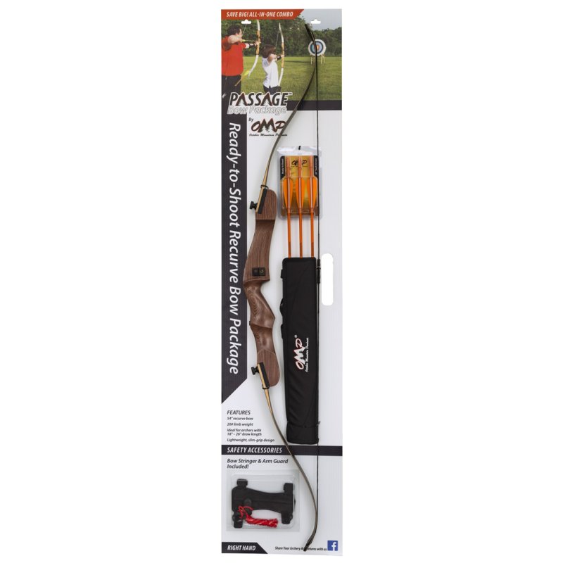October Mountain Passage 54 In 20 lb RH Purple Heart Riser