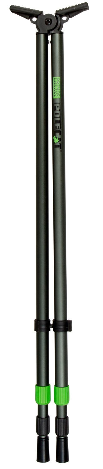 Primos Pole Cat Shooting Stick, Tall, Black Aluminum, 25-62"