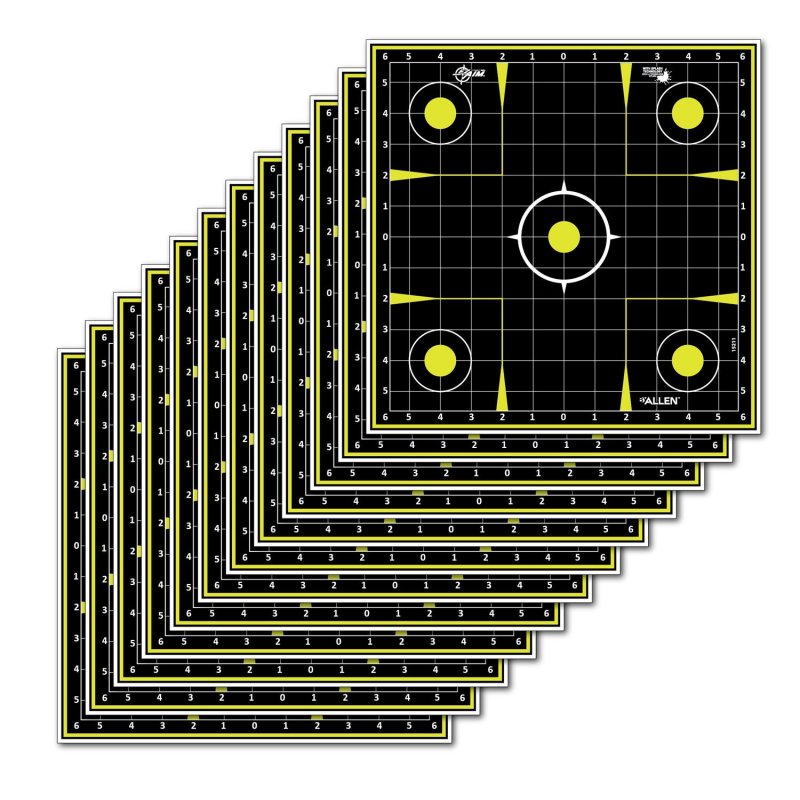 Allen Company EZ-Aim 15211 Splash Reactive Sight Grid Non-Adhesive 12 Pack