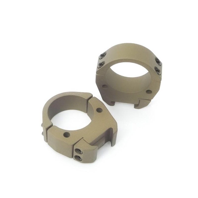 Talley TMS10MBB 1" Medium Burnt Bronze Scope Rings, CNC Machined Aluminum