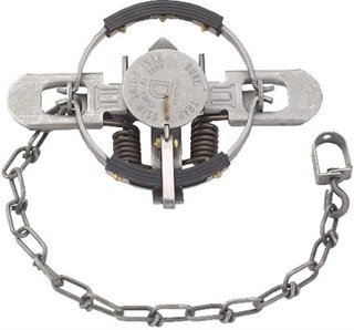 Duke RUBBER-JAW COIL SPRING TRAP #1 1/2 4.75" FOX-COON
