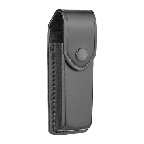 Dutyman Plain Black Leather Single Magazine Holder 9mm
