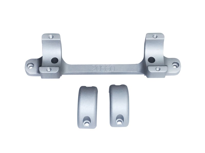 DNZ Products Game Reaper Tikka T3 20550S 1 In Medium Scope Mount Silver