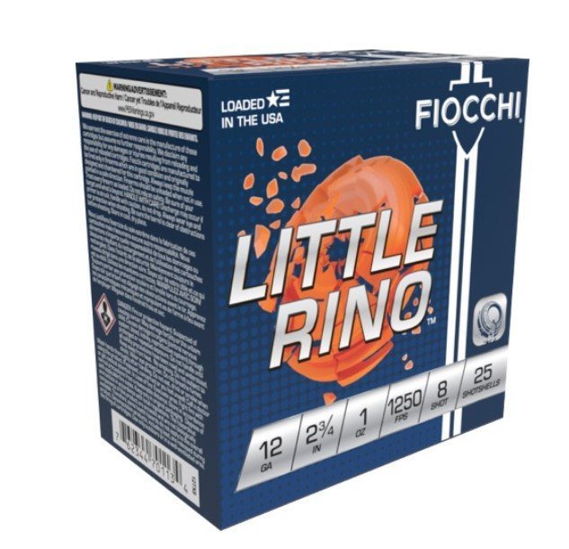 Fiocchi Exacta Little Rino 12 Gauge 2.75In 1oz #8 Lead 1250fps
