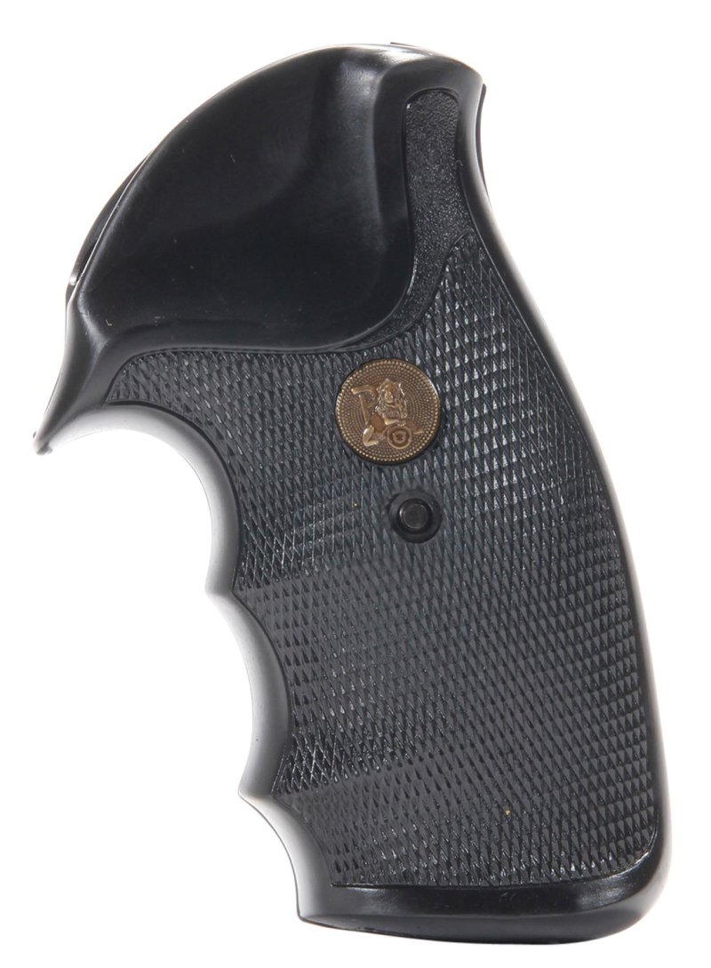 Pachmayr Gripper Checkered Black Rubber Grip Finger Grooves