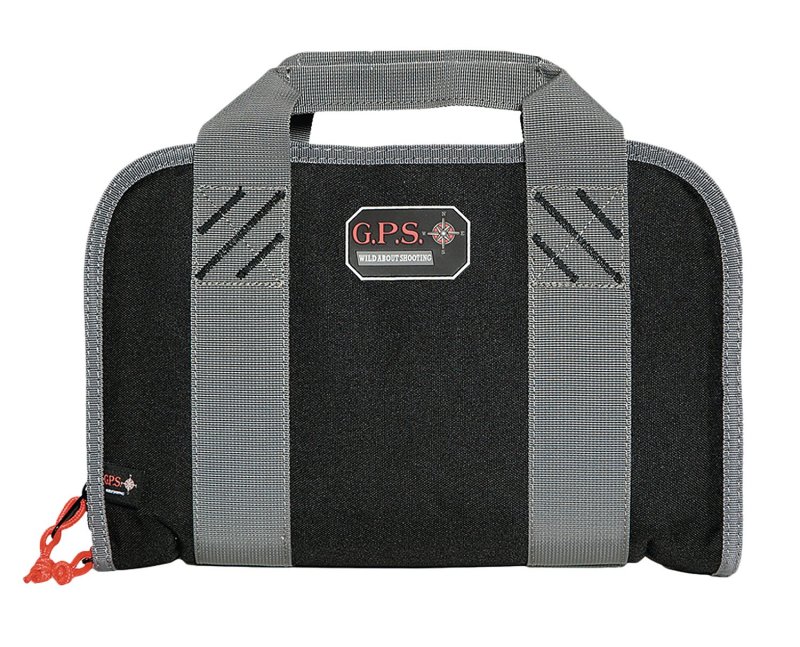 GSM Outdoors GPS-1308PC Double Pistol Case Quilted Tricot Lining Black