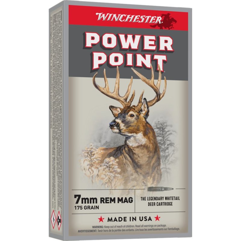 Winchester X7MMR2 7mm Remington Magnum 175gr Power Point 20 Rounds