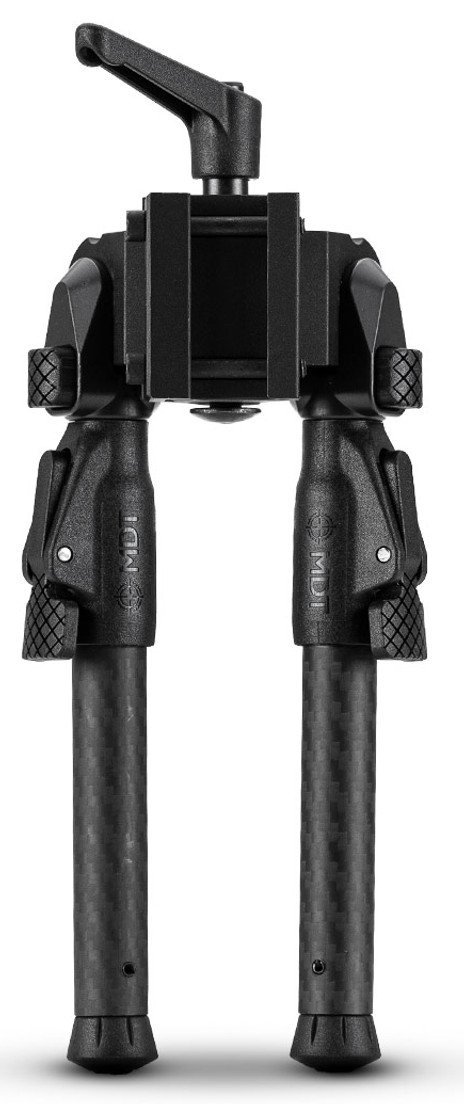 Mdt Sporting Goods Inc 105560BLK GRND-POD Black Aluminum, 4.5"-9.0", Spiked Feet, Fits Picatinny Rail