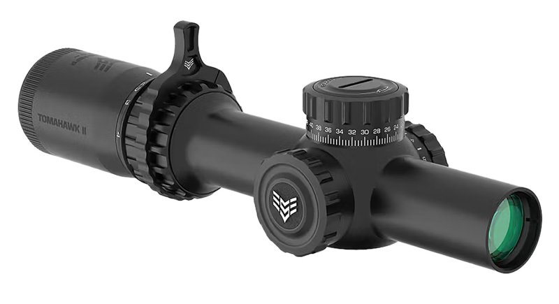 Swampfox THK14241-GB Tomahawk II 1-4x24mm SFP Illuminated Rifle Scope
