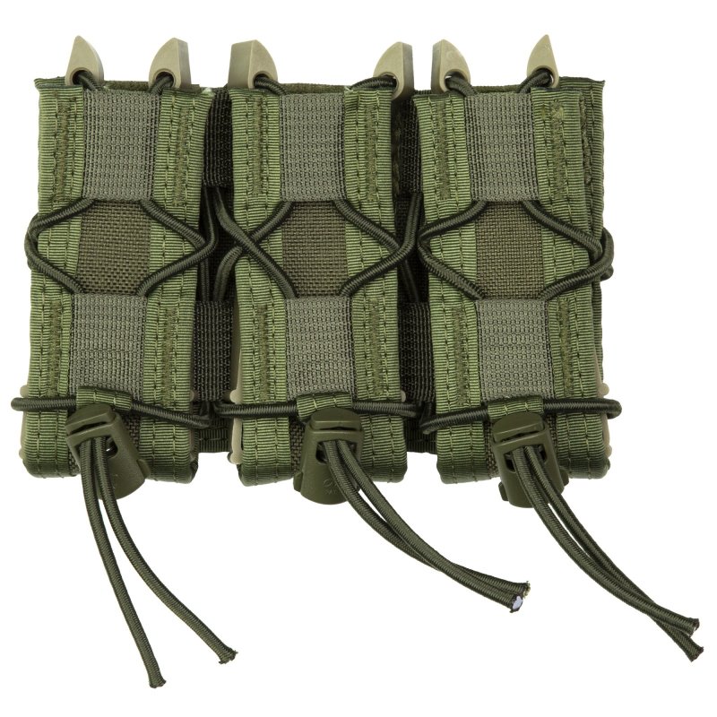 High Speed Gear 11PT03OD Pistol TACO Triple Mag Pouch, MOLLE, OD Green