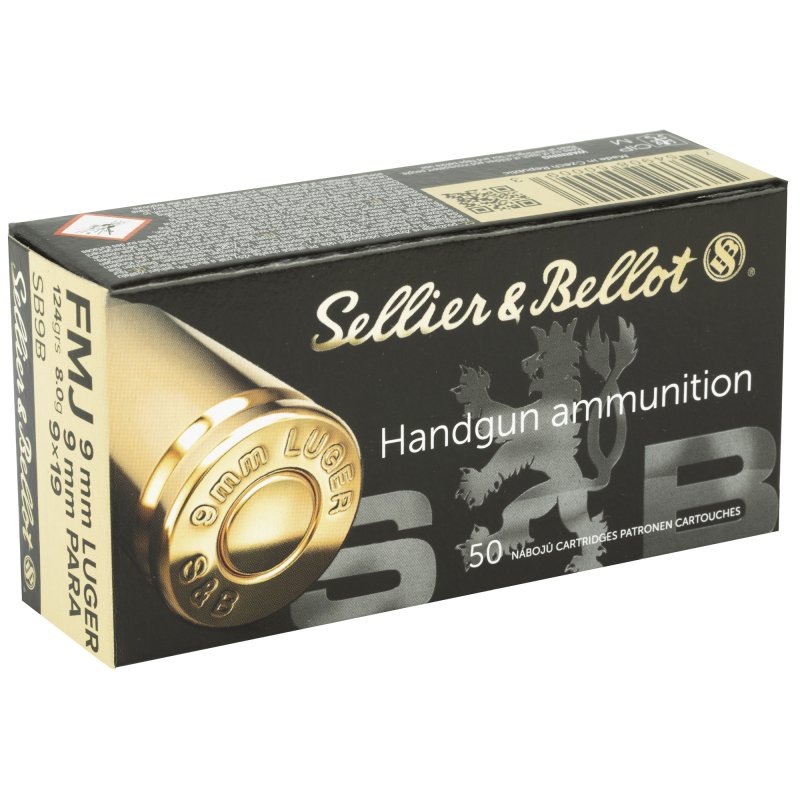 Sellier & Bellot SB9B 9MM 124 Grain FMJ 1000 Rounds