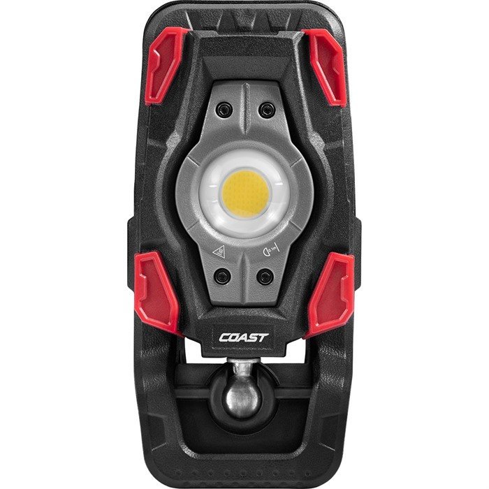 Coast PRODUCTS CL10R CLAMP LIGHT 1150 LUM W/ULTRA VIEW FLOOD LIGHT BLK/RED