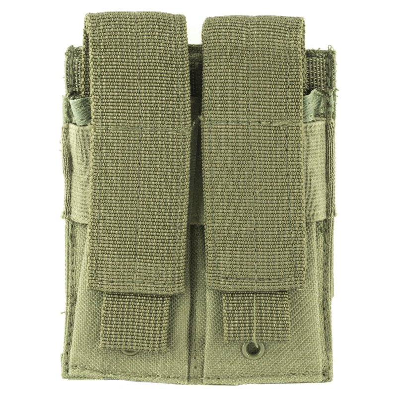 NcSTAR Double Pistol Magazine Pouch Nylon Green MOLLE Straps