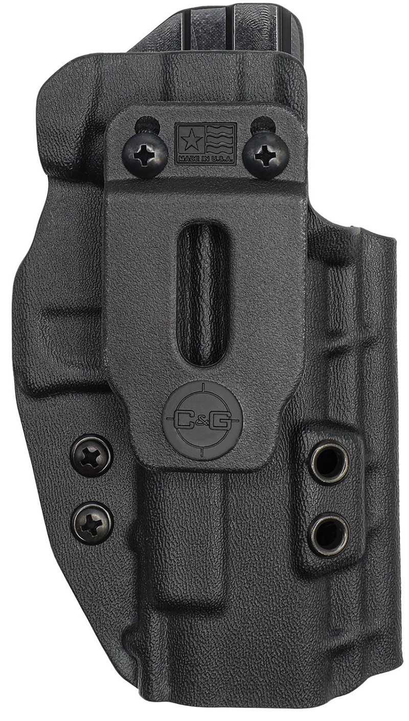 C&G Holsters 0056100 Covert IWB Black Kydex Belt Clip Fits Glock MOS-48...
