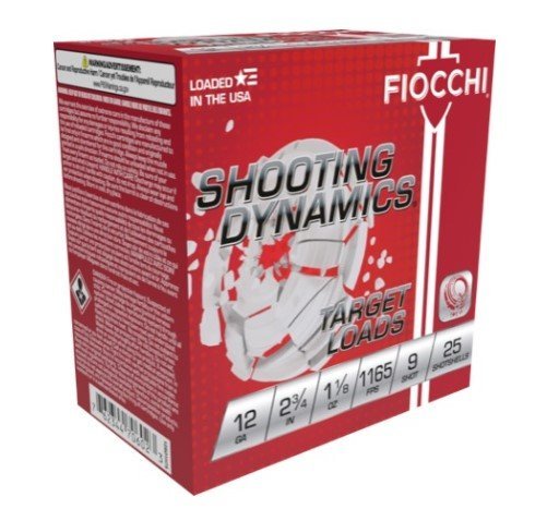 Fiocchi 12SD18L9 Shooting Dynamics Target 12Gauge 2.75" 1 1-8oz 9Shot 25...