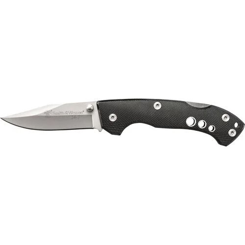 Smith & Wesson 24/7 Knife Aluminum Handle SST Blade 4.4" Closed-7.4 Open