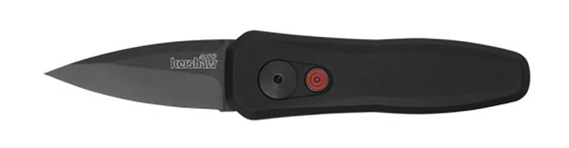 Kershaw 7500BLK Launch 4 Black 1.9" Spear Point Plain Blade Scales