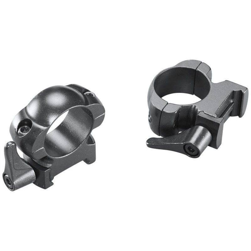 Weaver Lever Lok Top Mount 49327 1" Extra High Matte Black Steel
