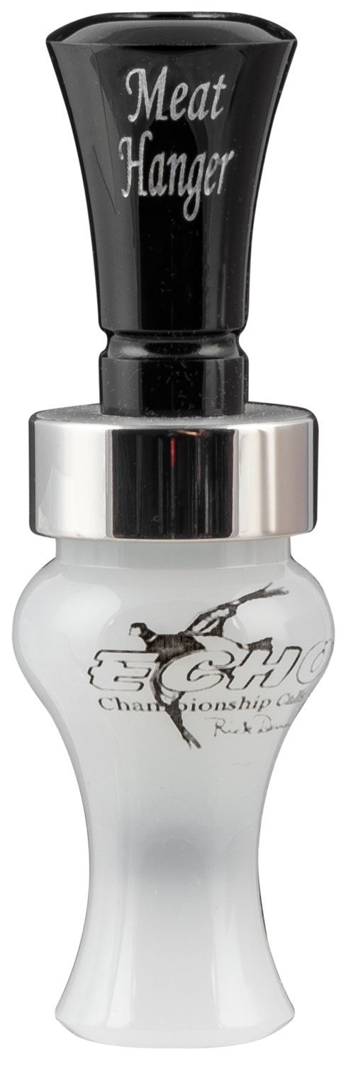 Echo Calls Meat Hanger 79010 Double Reed Mallard Call Black/Pearl Acrylic