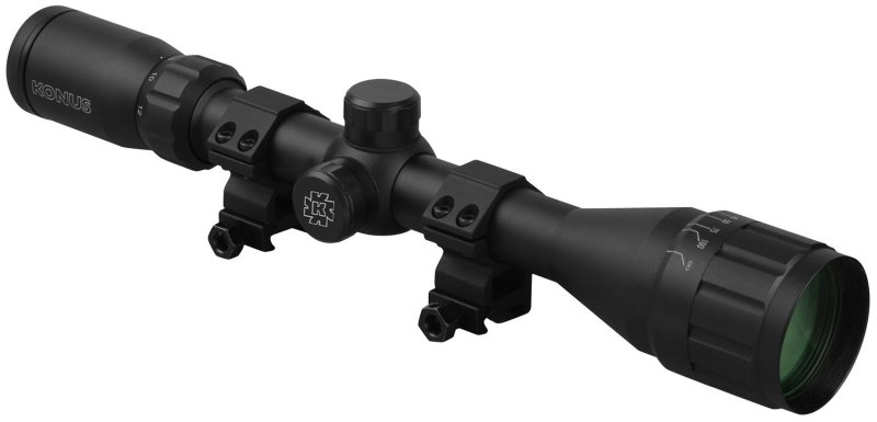 Konus 7353 Fighter 4-12x40mm Ballistic Reticle Scope Fog/Shock/Waterproof