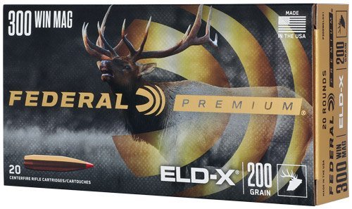 Federal Premium P300WELDX1 .300 Win Mag 200 Gr Hornady ELD-X 20 Rounds