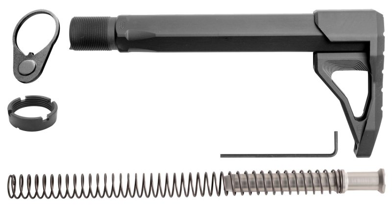 B5 SYSTEMS RMSA Mini Stock Assembly Black 7075 Aluminum