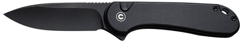 CIVIVI Elementum II 2.96In Stonewash Blade Button Lock G-10 Black