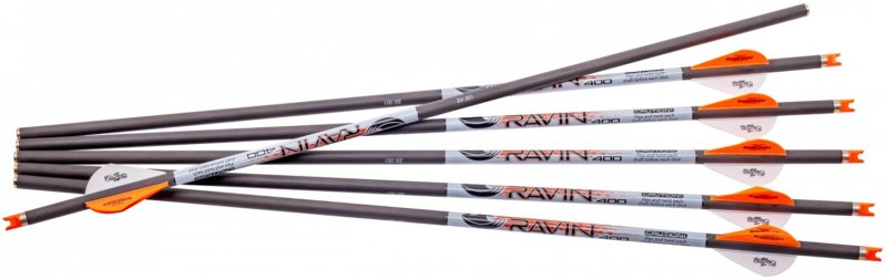 Ravin Carbon Crossbow Arrows 400gr. 6PK .001