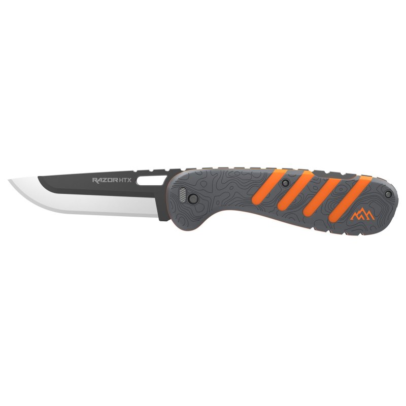 Outdoor Edge HTX30Y-6C Razor HTX 3.0" Folding Knife Gray/Orange
