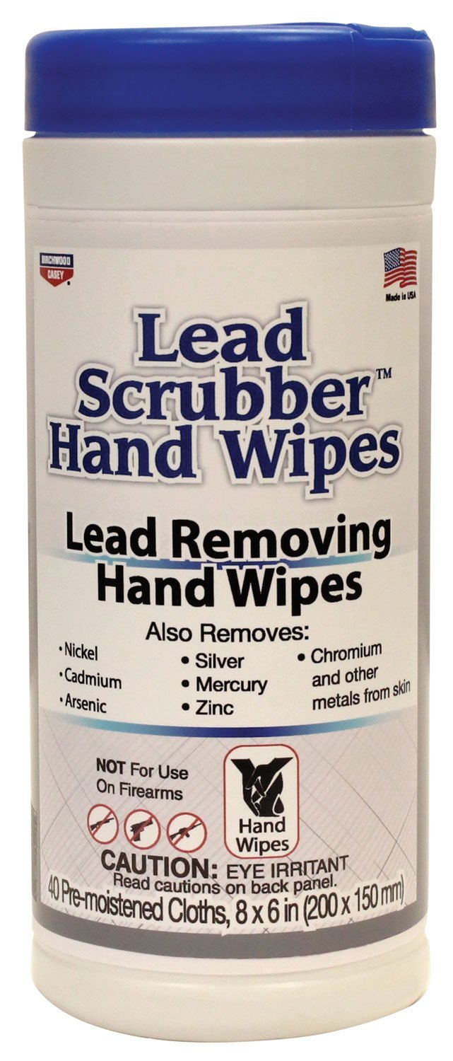 Birchwood Casey 32440 Lead Scrubber Hand Wipes 40 Pre-Moistened Towelettes