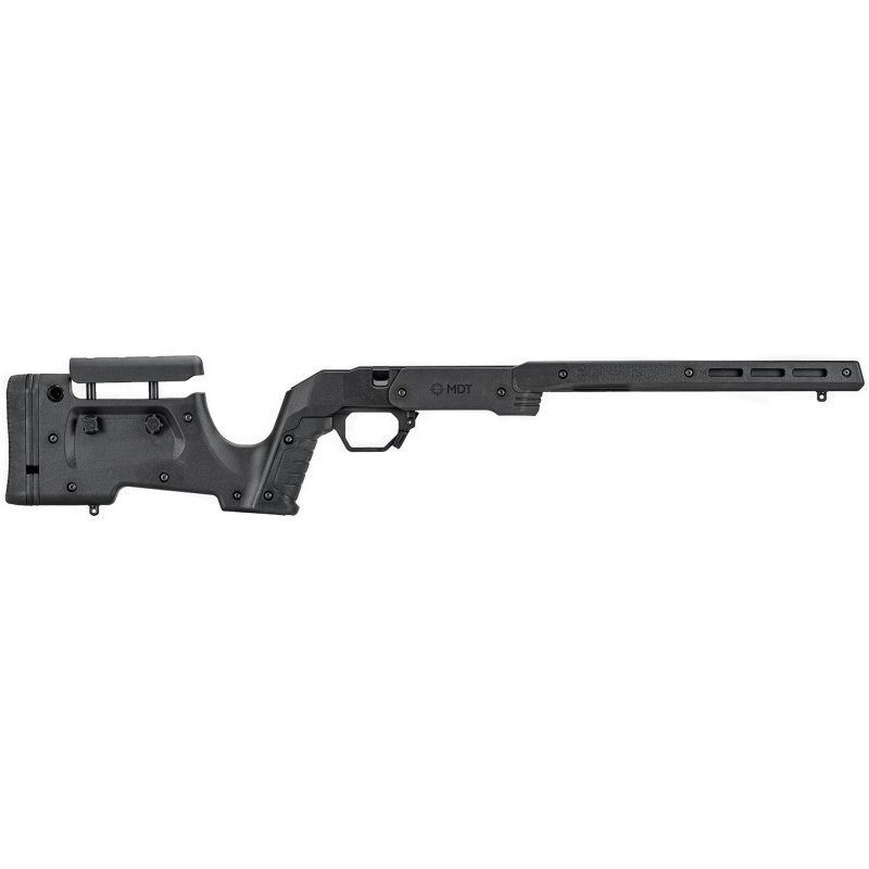 Mdt Sporting Goods Inc 105051BLK XRS Chassis Black Aluminum Core with Polymer Panels, Adj. Cheekrest, M-LOK Forend, Interchangeable Grips, AICS Mag Compatible, Fits CZ 457
