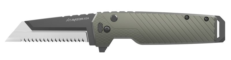 Outdoor Edge XDS430A-C Razor XD4 3.0" Heavy Duty Green Knife