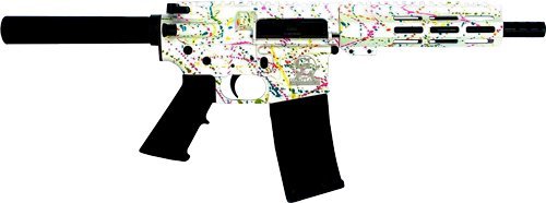 Great Lakes GL15223P AR-15 Pistol .223 Wylde 7.5" Nitride Splatter White