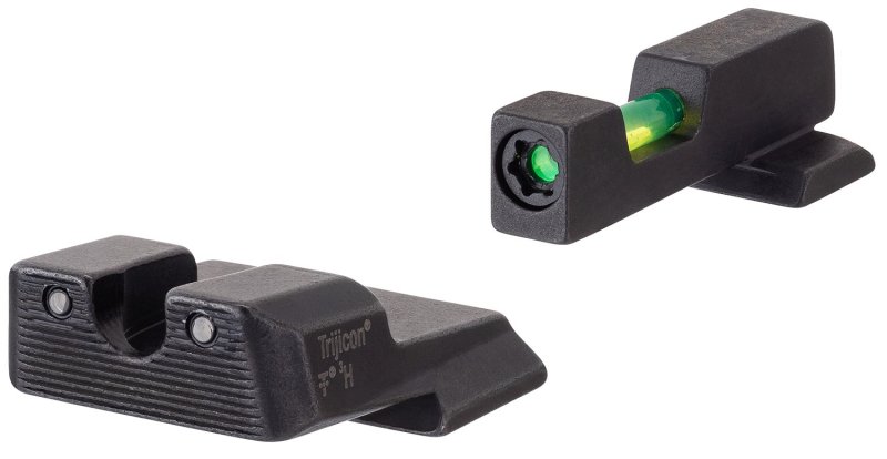 Trijicon 601110 DI Night Sights: Dual-Illuminated, U-Notch, Green Tritium, Smith & Wesson M&P Shield .40 .45 & 9mm