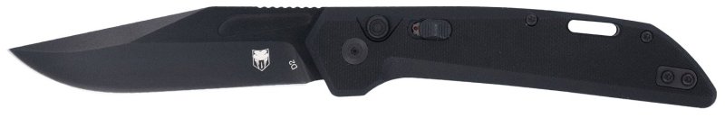 CobraTec Knives CTNAJBLK Naja 3.50" Folding Plain Black Powder Coated D2 Steel Blade, 4.75" Black G10 Scales Handle