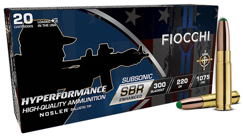 Fiocchi Hyperformance 300 Blackout 220gr Nosler BT 20/Box