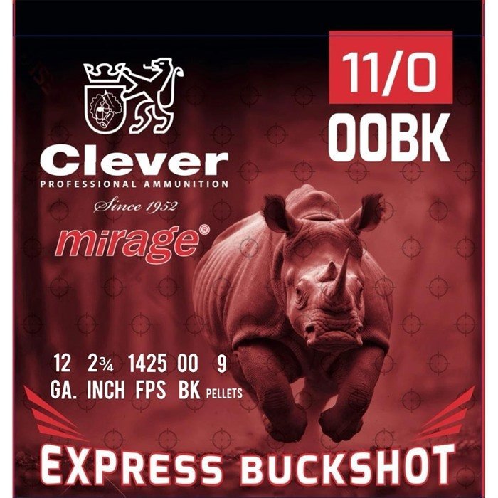 CLEVER 823521 Mirage Express 12GA 2-3/4 In #00 9-Pellet 250/Case