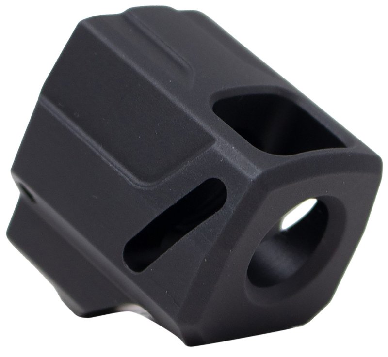 Faxon Firearms EXOS-525 9mm 1/2x28 Black Nitride Compensator