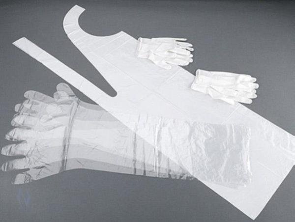 HME GCK Game Cleaning Kit Gloves Apron Plastic Bag 5-Piece