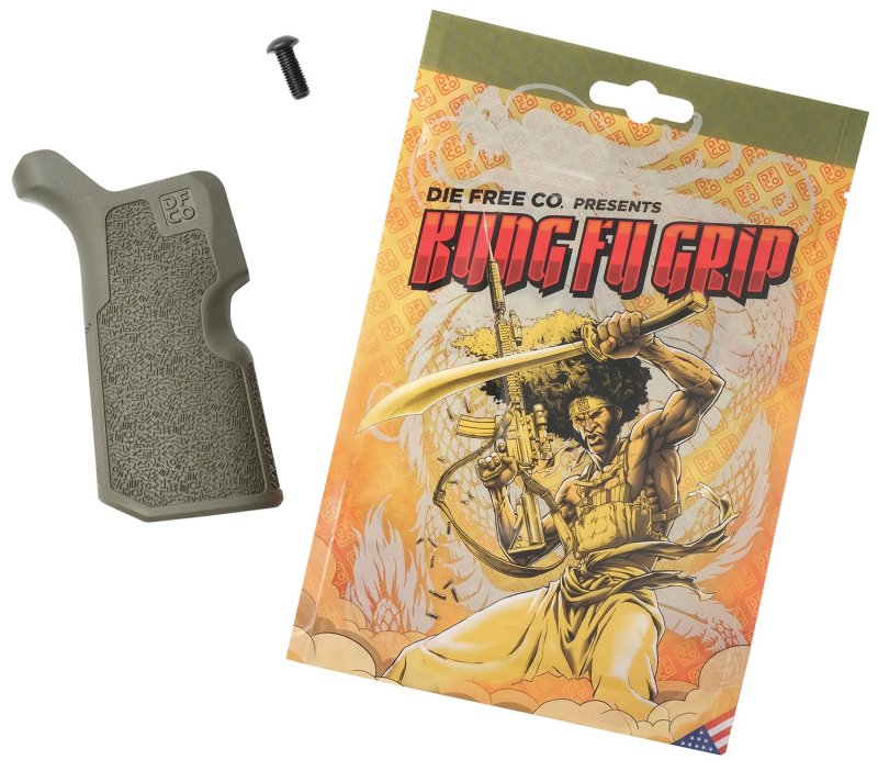 Die Free Co Kung Fu Grip Olive Drab Nylon AR-15/M4/AR-10 KFG-ODG