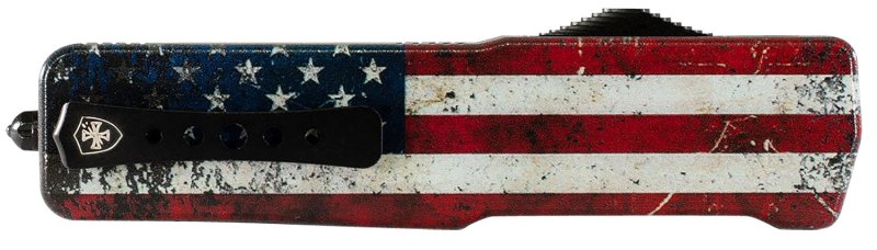 Templar MAUS321 3.16" OTF D2 Steel Blade US Flag Aluminum Handle Knife