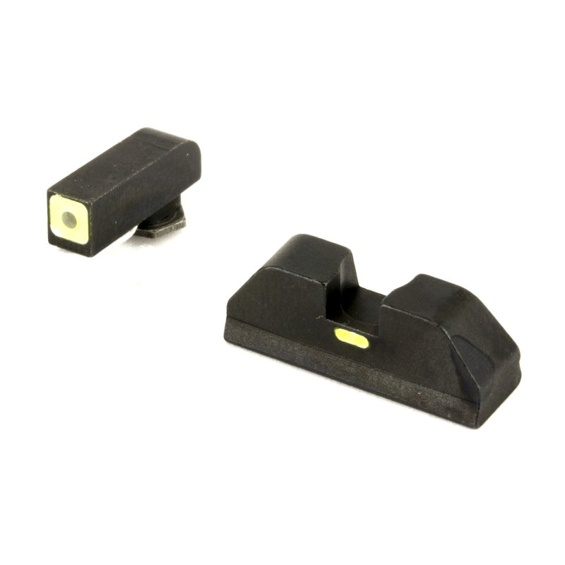 AmeriGlo GL615 CAP Sight Set Glock Green Tritium LumiGreen Outline