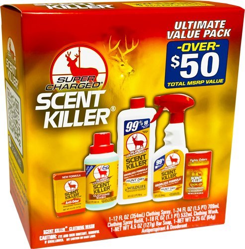 Wildlife Research 80661 Super Charged Scent Killer Pack, 5-Piece Set