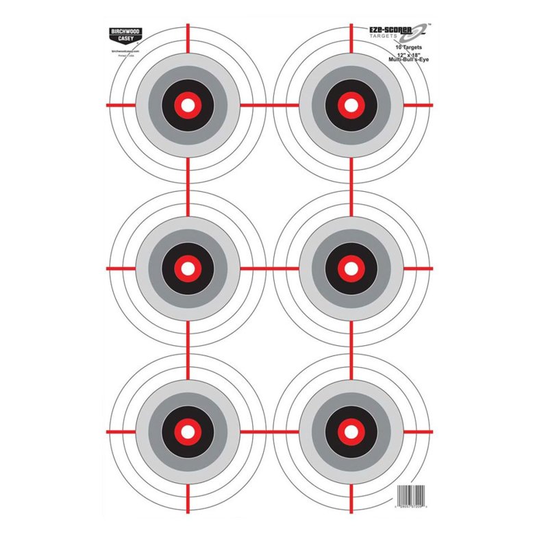 Birchwood Casey 37209 Eze-Scorer Bullseye Paper Universal 12" X 18"